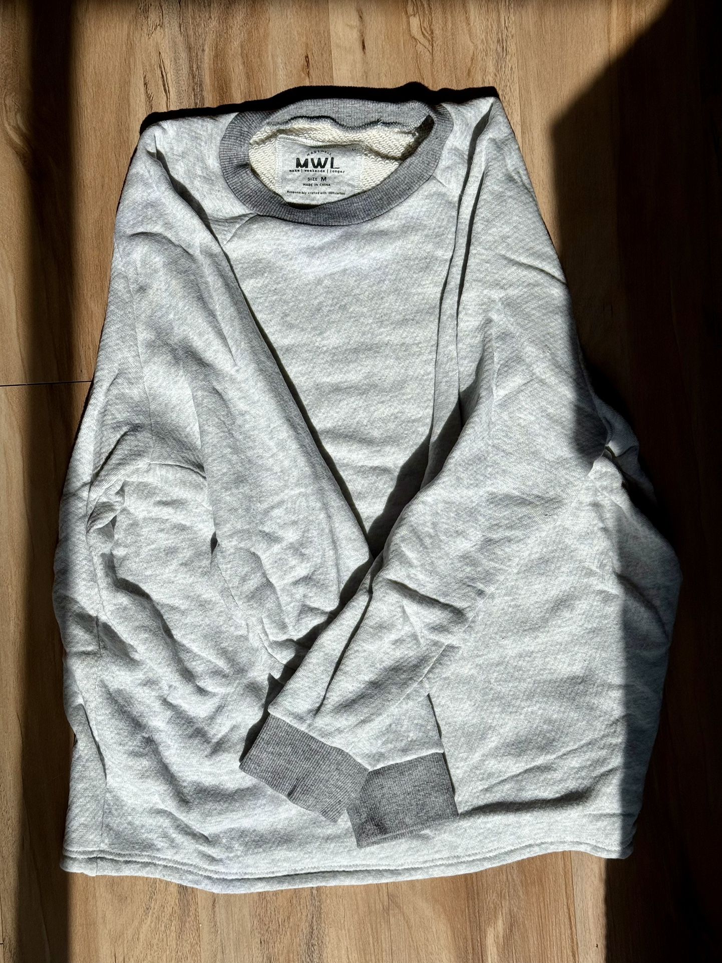 Madewell Light Gray Sweatshirt Women’s Medium