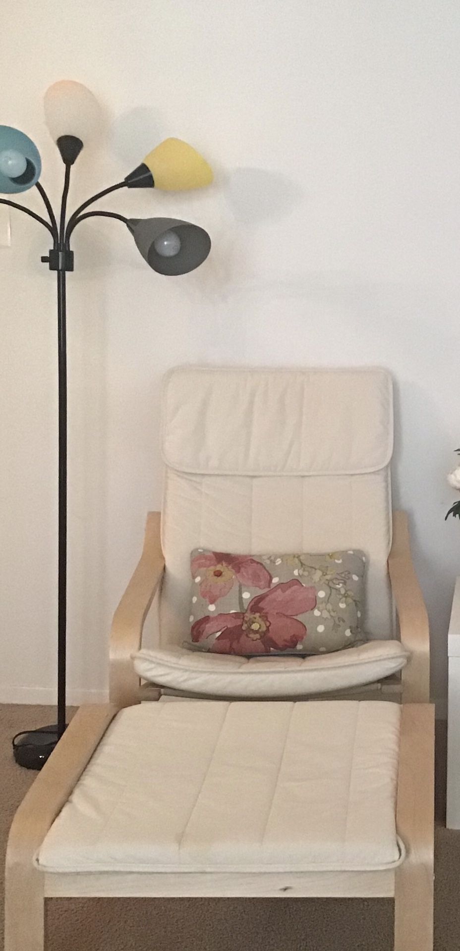 IKEA armchair with ottoman