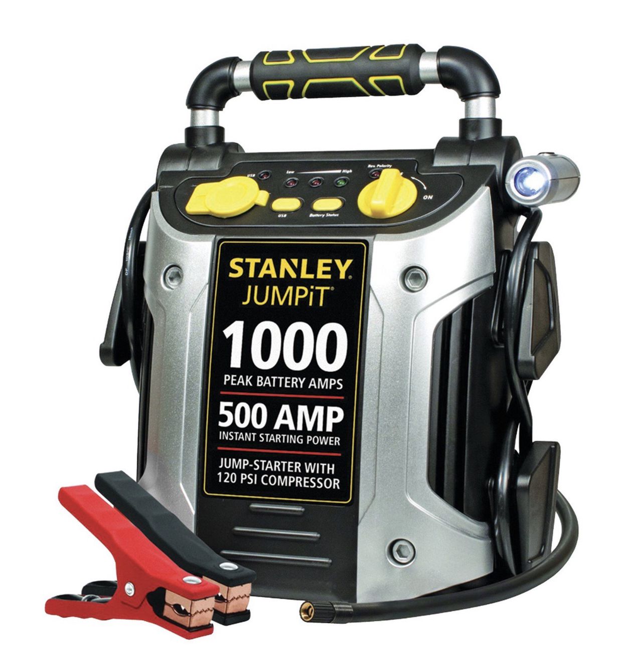 STANLEY 1000/500 Amp Jump Starter W/120 PSI Compressor (J5C09)