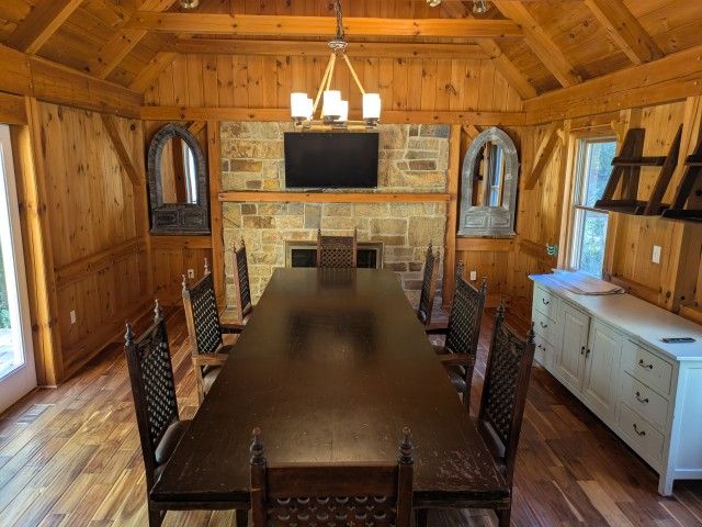 12' Long Antique Dining Room Table and Chairs