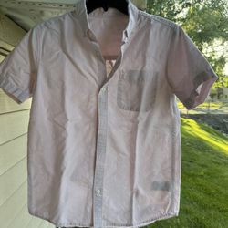 Youth's Old Navy XL pale pink, short-sleeved, button-up shirt