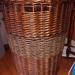 Tall Wicker Storage Basket