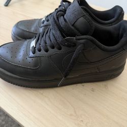Black Air Force Ones - SIZE 7.5 