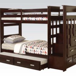 Twin / Twin Bunk Bed  Only $25 Down!!!