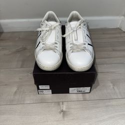 Valentino Garavani Men’s White and Black Leather Sneakers