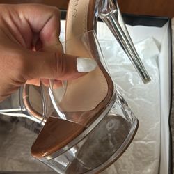 CLEAR PLATFORM HIGH HEELS/ Stilettos