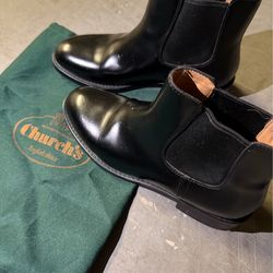 Church's Black Leather Chukka I'm Boots