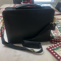 Coach Leather Laptop Suitcase