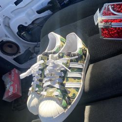Bape Camouflaged Adidas Size 9 