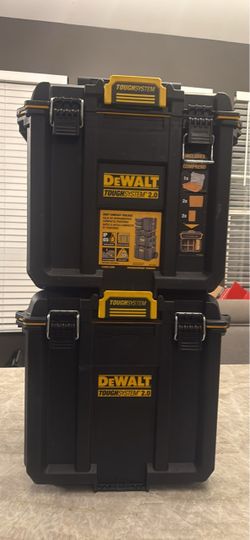 DeWalt tough system 2.0 deep half toolbox/2 boxes included