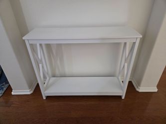 Console table for entryway white wood