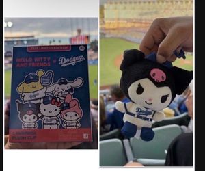 Kuromi Hello Kitty and Friends Dodgers Plush
