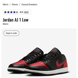Jordan 1 Low 10.5