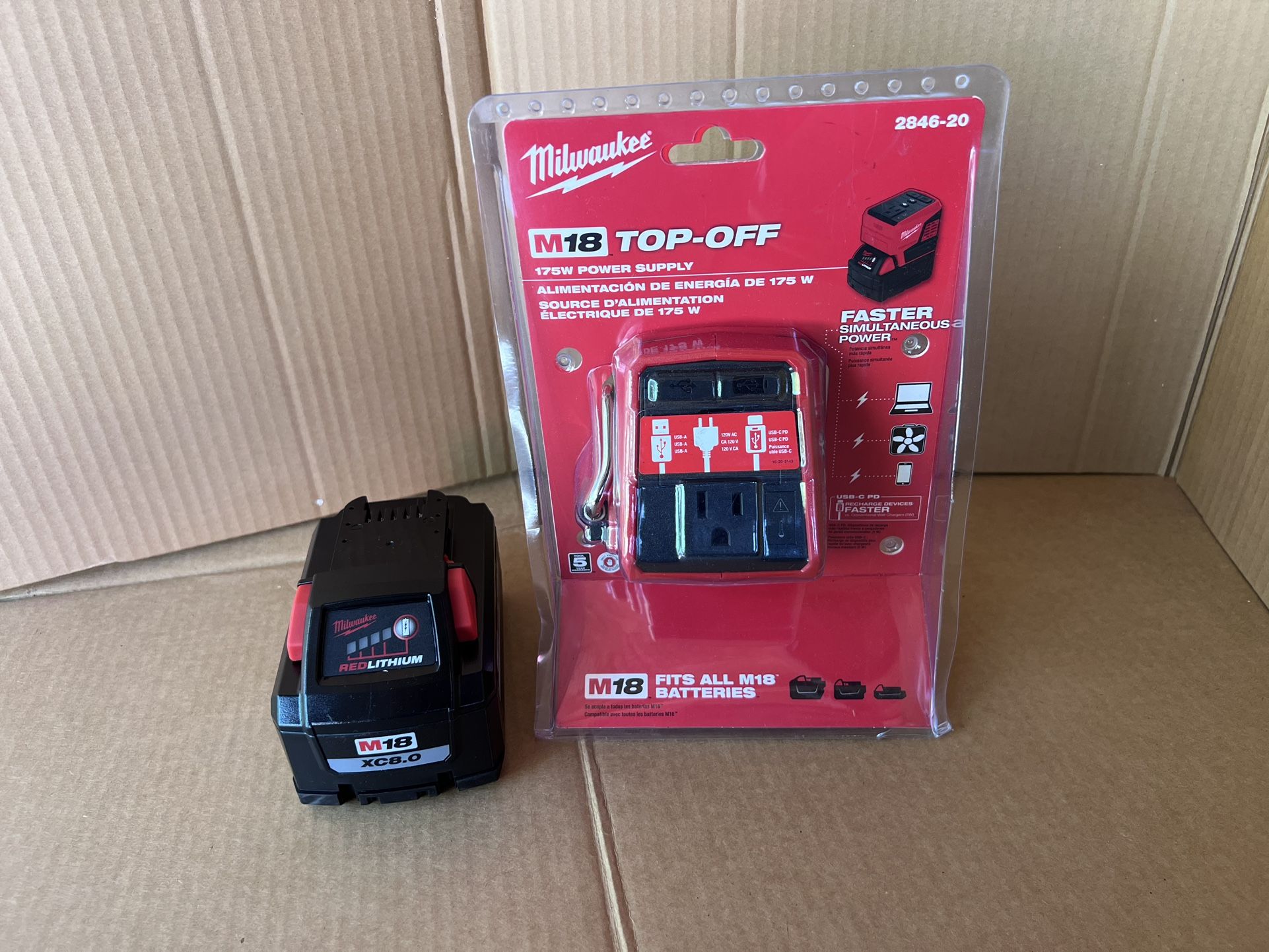 M18 Milwaukee Battery And Inverter