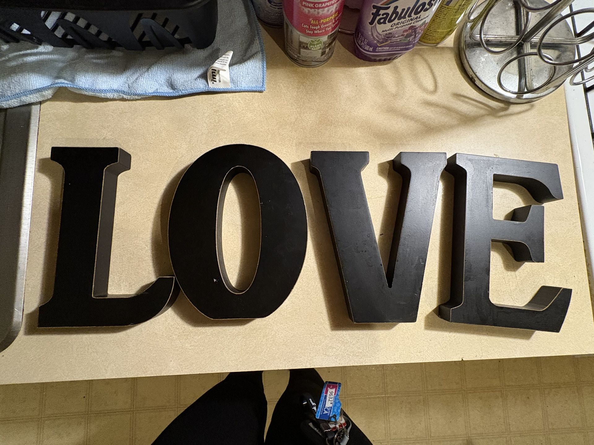 Wooden “LOVE” Letters Asking $10 OBO
