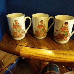 Norman Rockwell Museum Mugs, Circa 1982