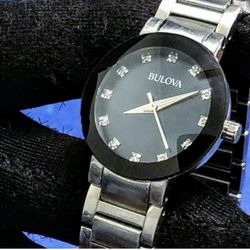 Bulova Futuro 12 Diamonds Mother Of Pearl Dial Women's Watch