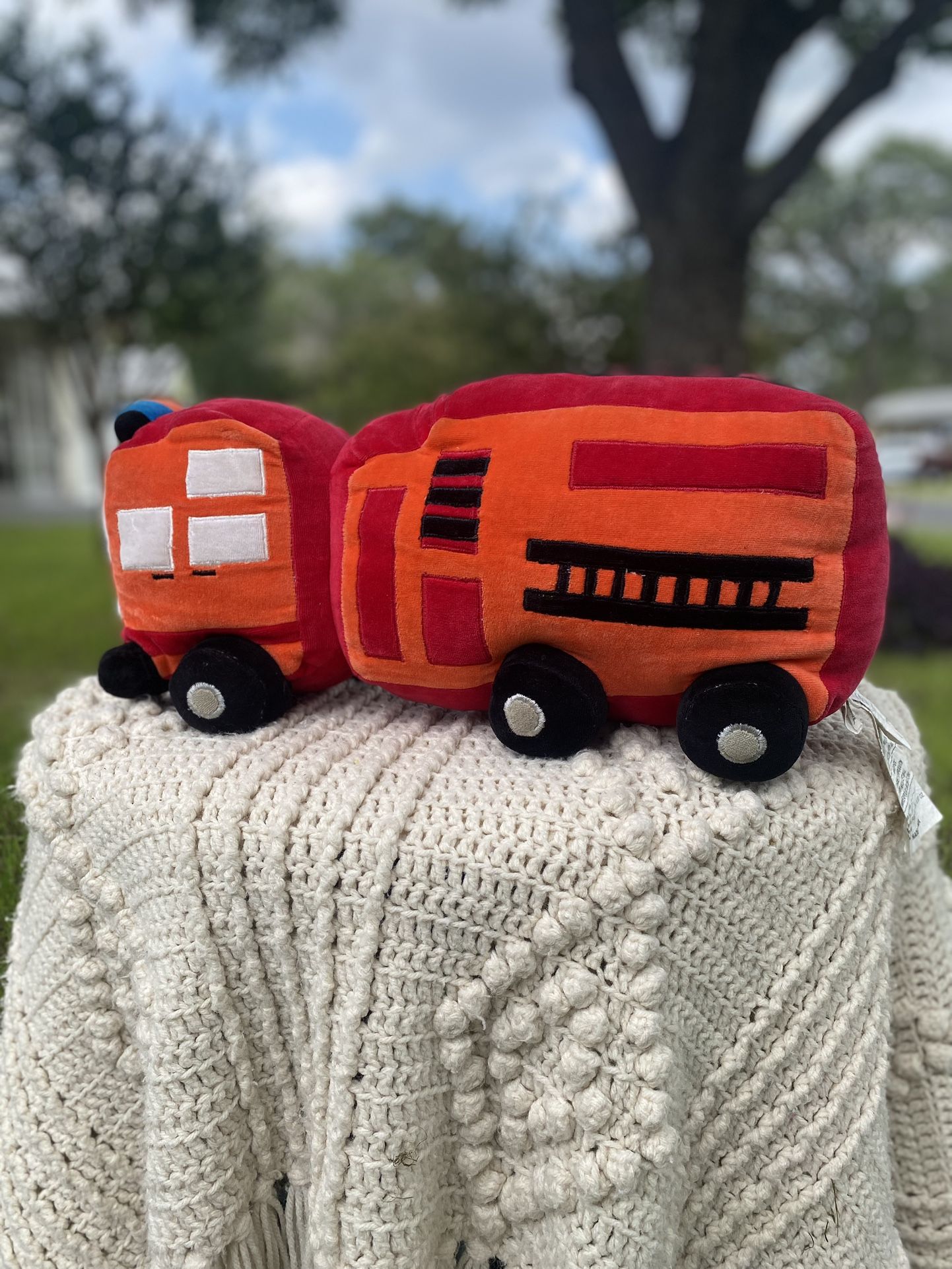Pillowfort Big Fire Engine Truck Pillow