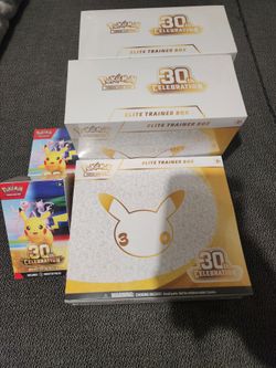 30th ETBs and booster bundles
