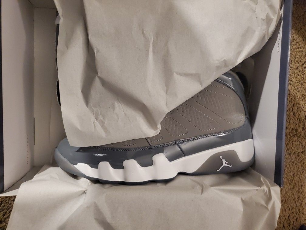 Cool Grey Jordan IX Sz 12
