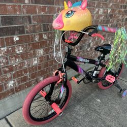 Child’s Bike With Helmet