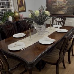 Dinner Table Set 6 Chairs  And China Buffet 