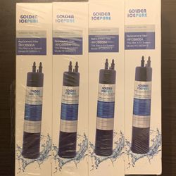 GOLDEN ICEPURE Replacement for EDR3RXD1, Kenmore 46-9083, 46-9030, Everydrop Filter 3,  , Refrigerator Water Filter 4 Pack