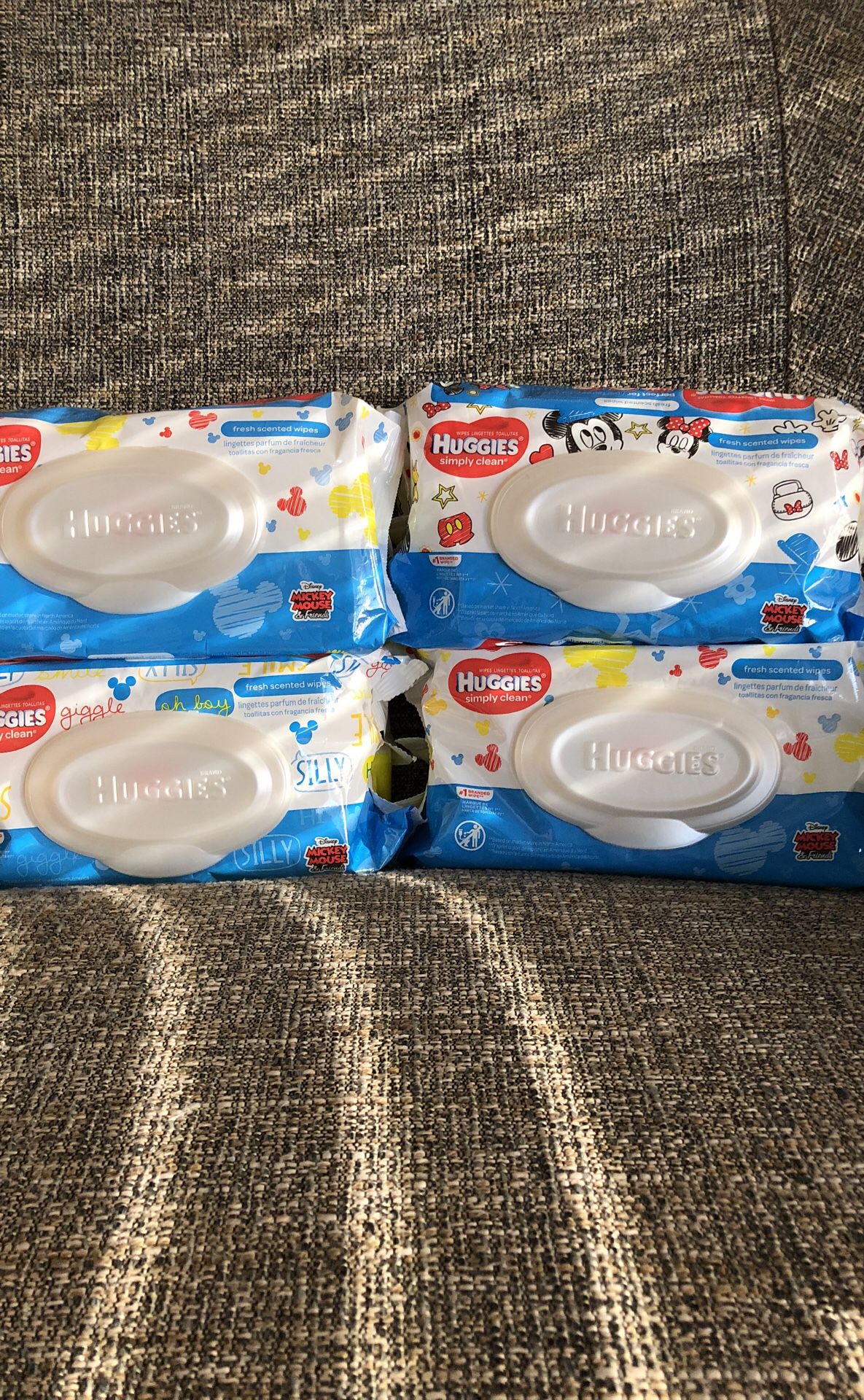 Not available 4 Packs of Huggies Wipes. Please see all the pictures and read the description