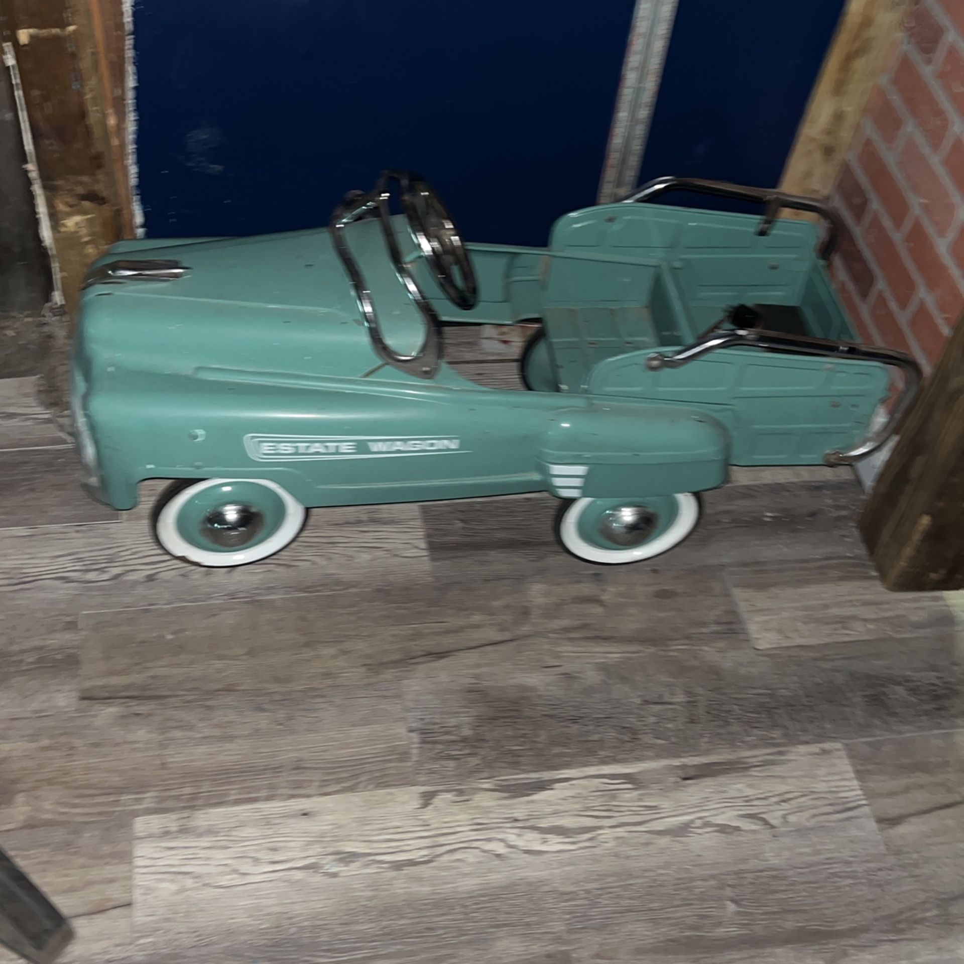Vintage, Rideable Metal Car