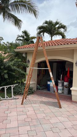 10 Ft. Louisville wooden step Ladder