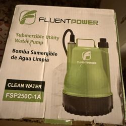 FLUENTPOWER 1/4HP 1900GPH Portable Submersible Sump Pump