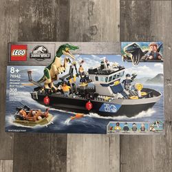 Lego 76942 Jurassic World Baryonyx Dinosaur Boat Escape - New and Factory Sealed