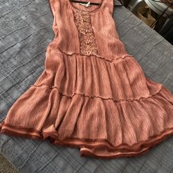 Flirty Boho Style Sleeveless Top Size L