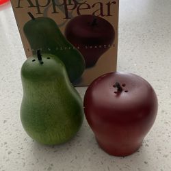 Apple and Pear Salt & Pepper shakers