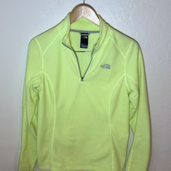 The North Face Pullover Fleece Sweater Jacket Lime Green Women’s Small