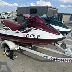 2 Wave runners And Trailer For Sale