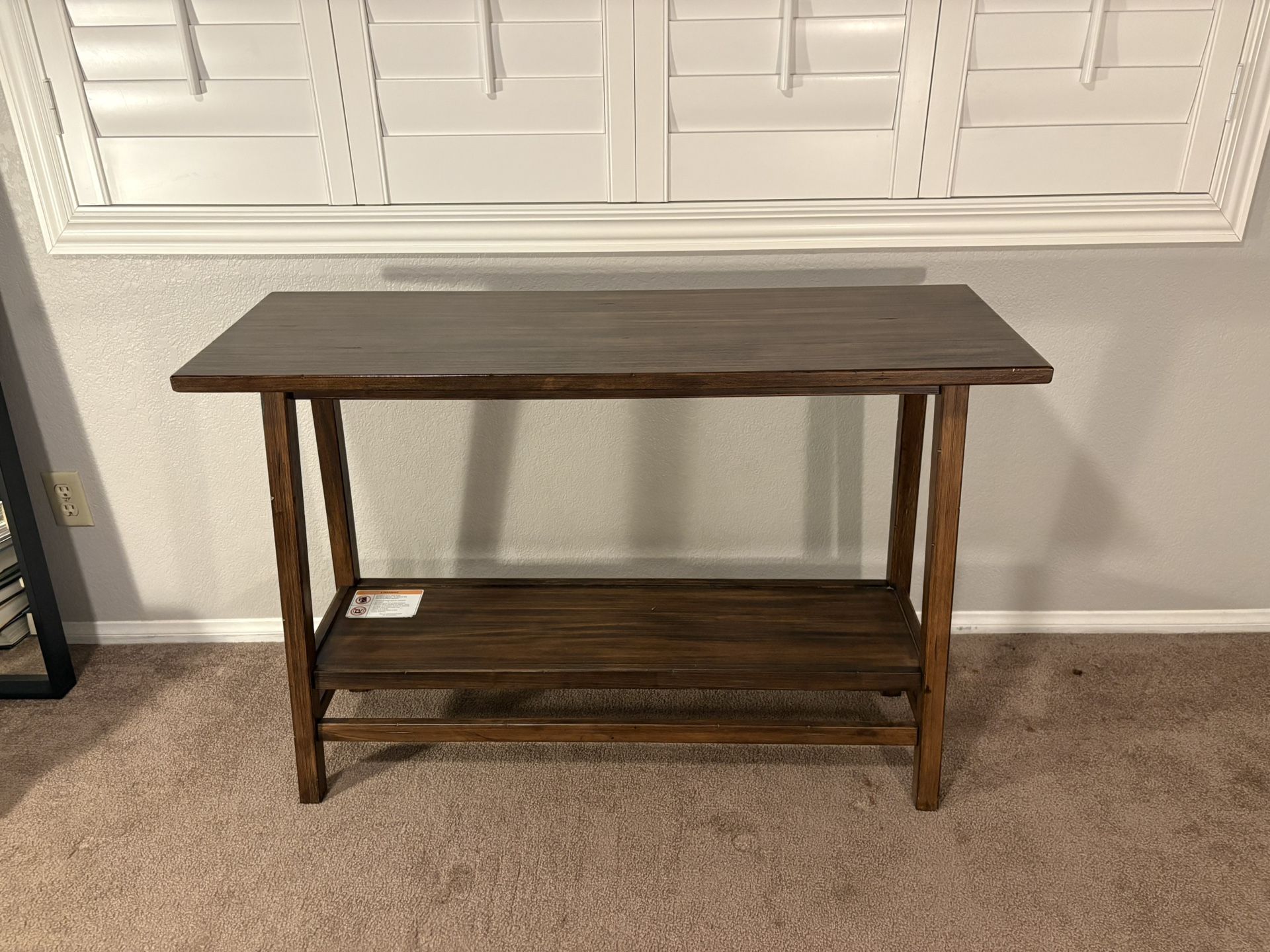 Faux Wood Console Table / Sideboard