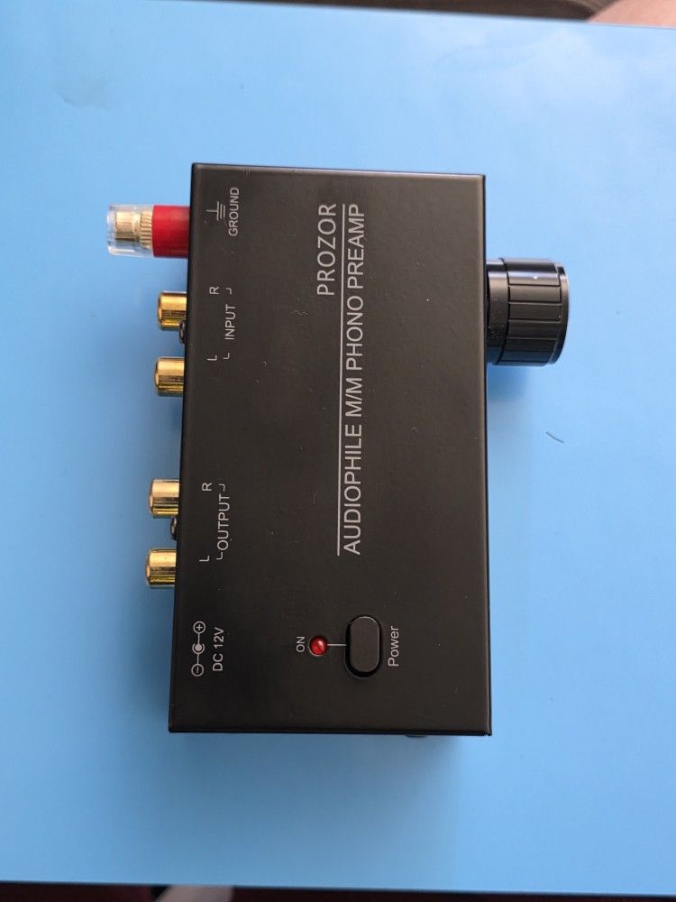 PROZOR Pre Amplifier for Turntable Audiophile M/M Phono preamp with Level Volume Controls with RCA Input