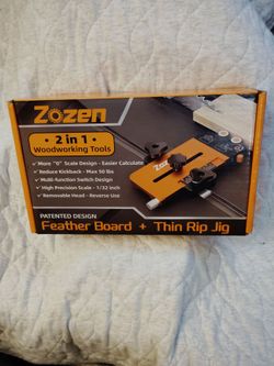Zozen 2 in 1 Feather Board + Thin Rip Jig