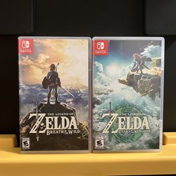 The Legend of Zelda Breath of the Wild and Tears Kingdom for Nintendo Switch system lite Oled BotW TOTK 