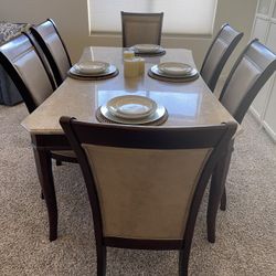 Solid Marble Dining table set