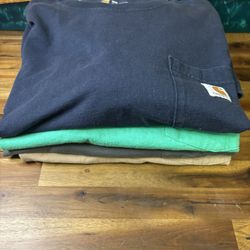 Carhartt Men'S 2X L Short Sleeve T-Shirt  Lot Of 4