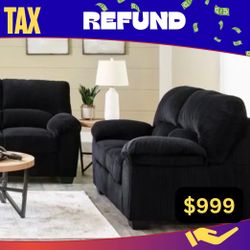 2 PC SOFA AND LOVESEAT 