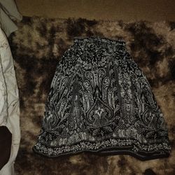 Black And White Skirt