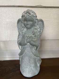 Isabel Bloom 14" Angel Concrete Statue