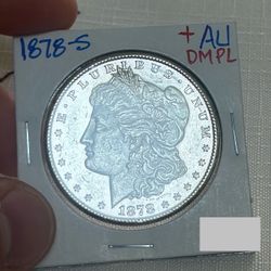 1878 S DMPL Morgan Silver Dollar Coin
