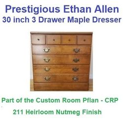Prestigious Ethan Allen 3 drawer Dresser
