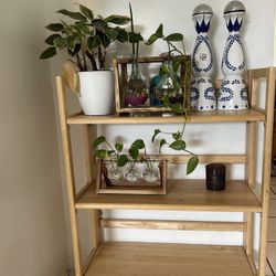 foldable bookshelf, shelf, or plant stand