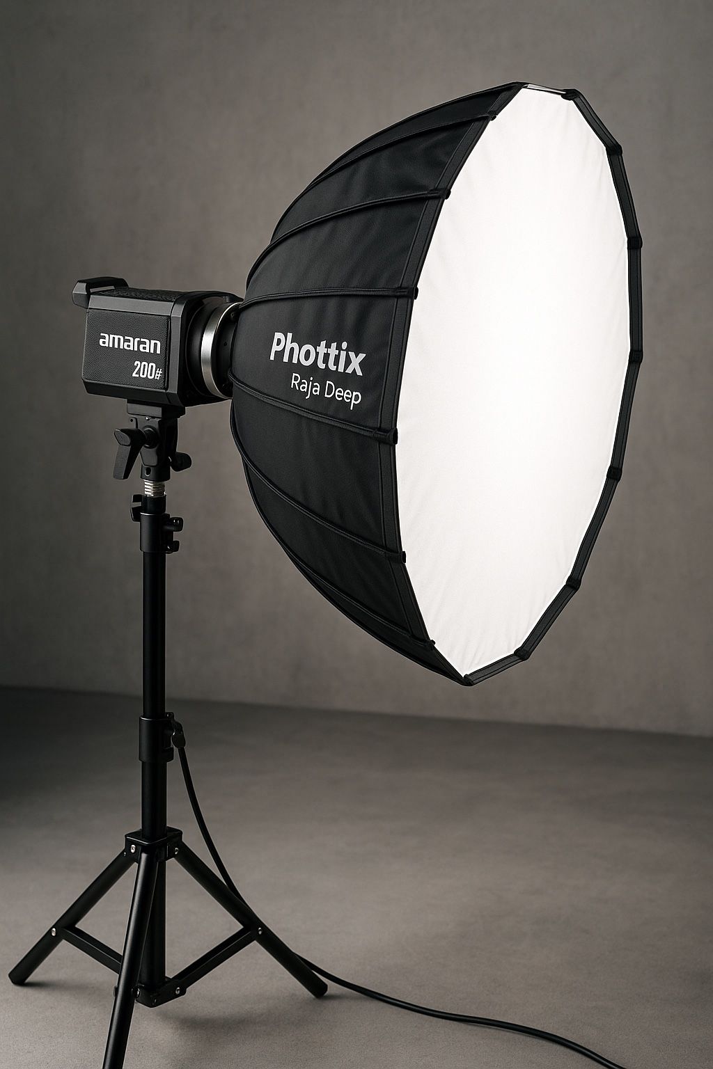 Pro Video Lighting Kit – Aputure 200d + Softbox (No Power Adapter)