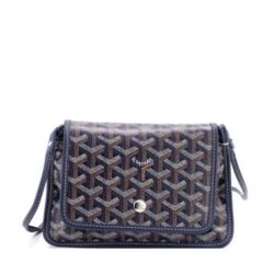 Goyard Saint Louis mini crossbody bag in navy blue and brown #Goyard #CrossbodyBag